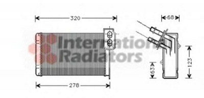 VAN WEZEL 43006048 -  Теплообменник, отопление салона